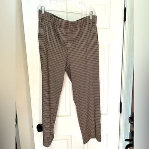 Loft Pull-on Houndstooth Work Pants sz XL